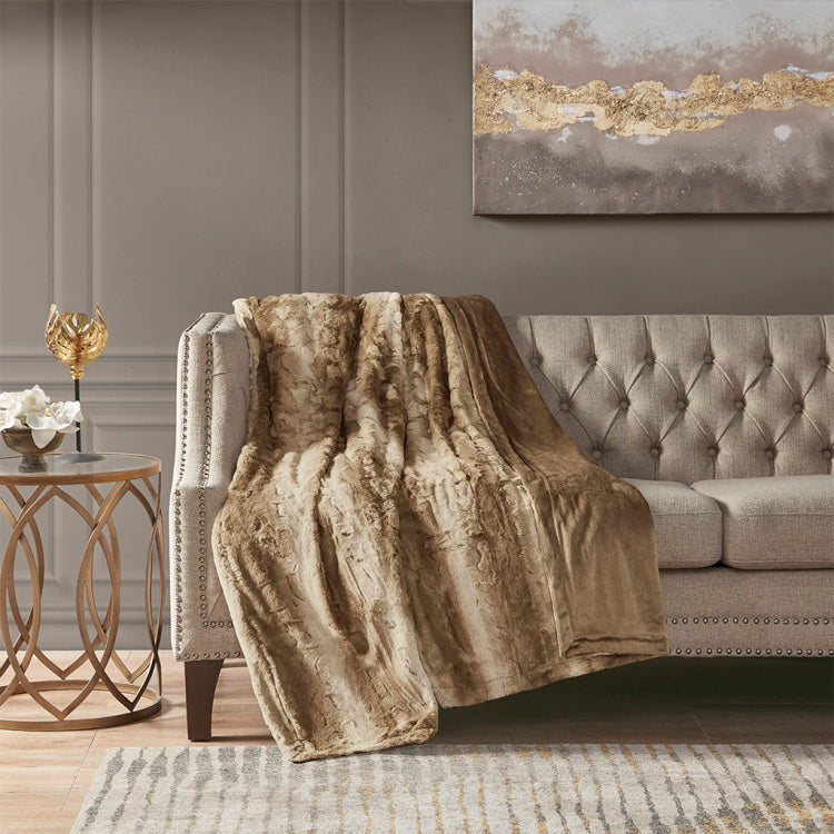 Oversized Faux Fur Throw
