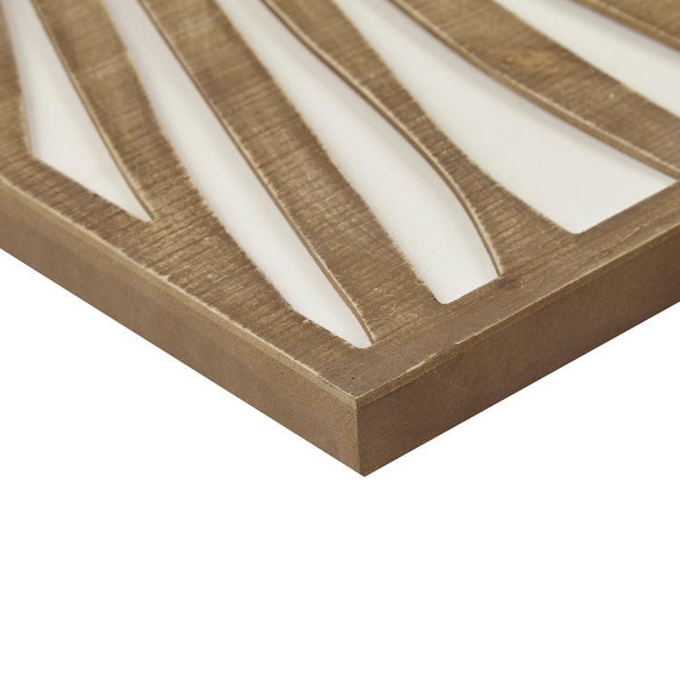 Two Tone 2 Piece Wood Panel Wall Decor Set