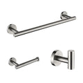 3 Pieces Bathroom Hardware Accessories Set Towel Bar, Toilet Paper Holder, Robe Towel Hooks
