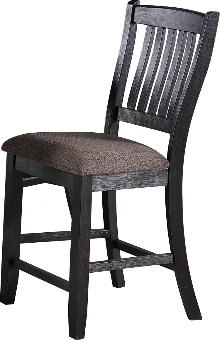 High Chair In Rustic Black