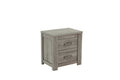 Nightstand In Light Gray Oak