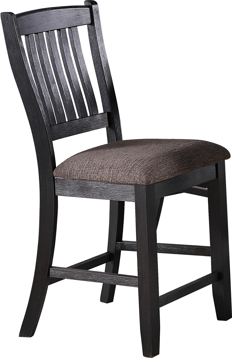 High Chair In Rustic Black