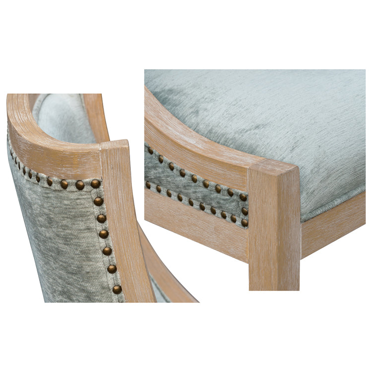 Upholstered Dining Chair With Nailhead Trim