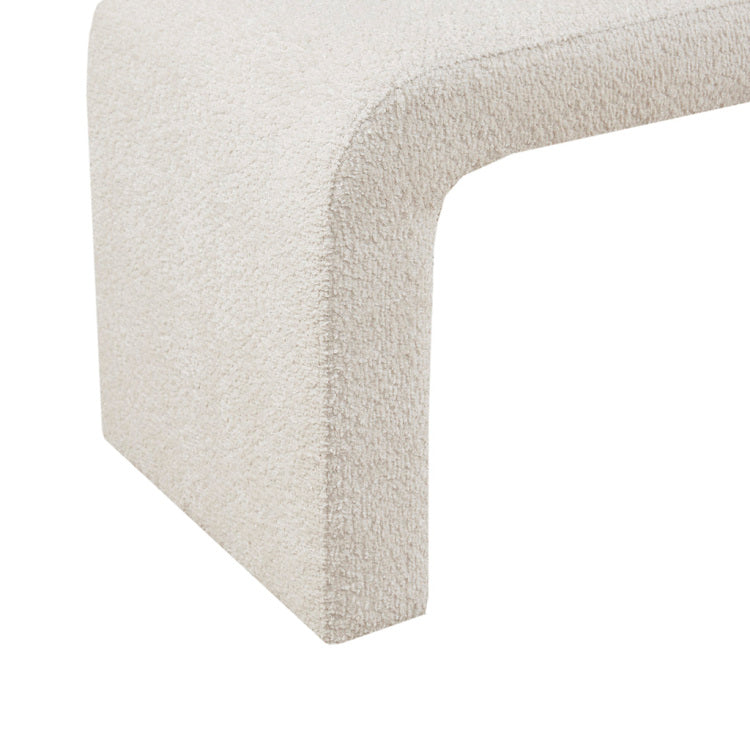Boucle Bench Cream 42"W