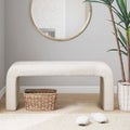 Boucle Bench Cream 42"W
