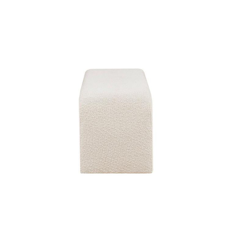 Boucle Bench Cream 42"W