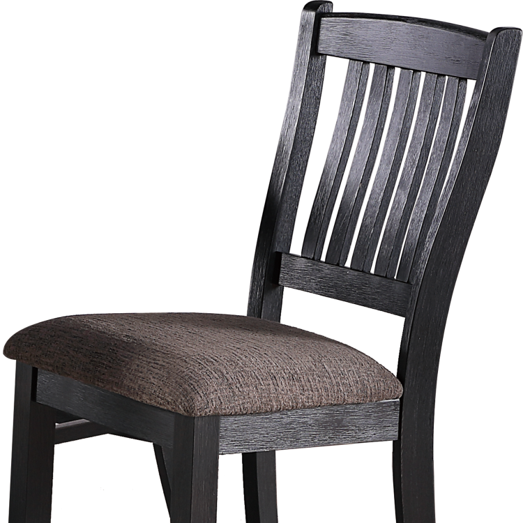 High Chair In Rustic Black