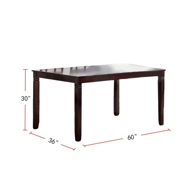 Modern Contemporary 7Pc Dining Set Espresso Finish Unique Eyelet Back 6X Side Chairs Cushion Seats Dining Room Furniture