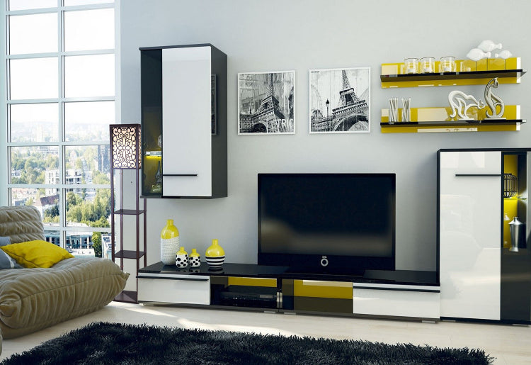 65"H Brown 3 Shelf With Flower Shade Floor Lamp