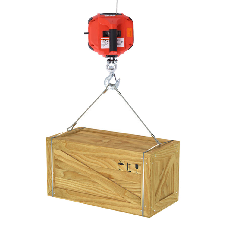 Drill Winch Hoist Portable Drill Winch Of 750 Lb Capacity With 40 Feet Steel Wire Drill Winch For Lifting & Dragging