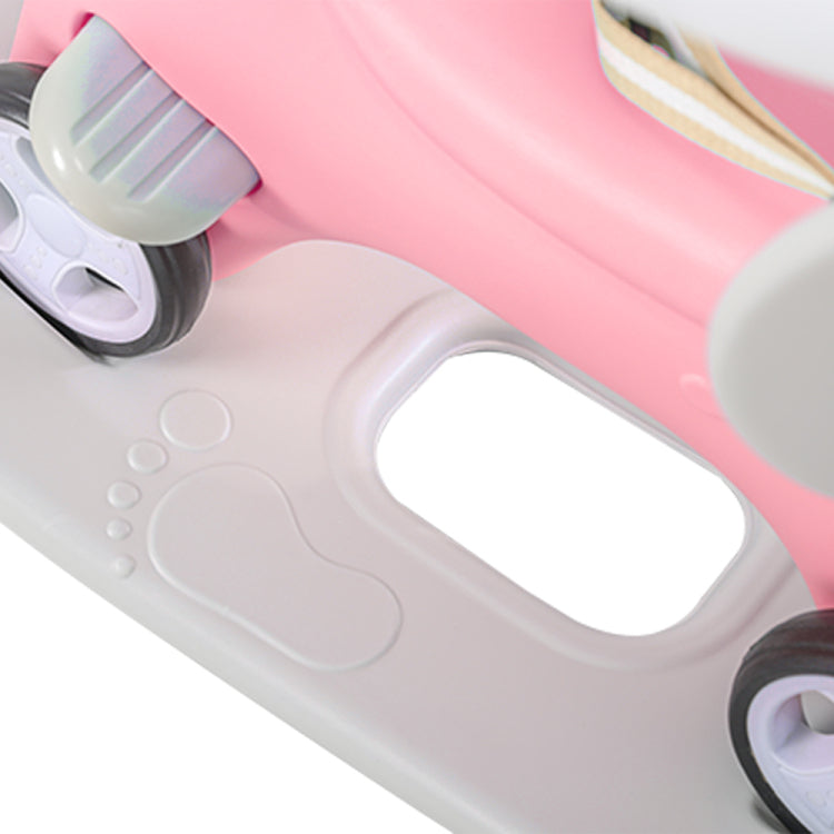 Rocking Horse For Toddlers , Balance Bike Ride On Toys With Push Handle, Backrest And Balance Board For Baby Girl And Boy, Unicorn Kids Riding Birthday Pink