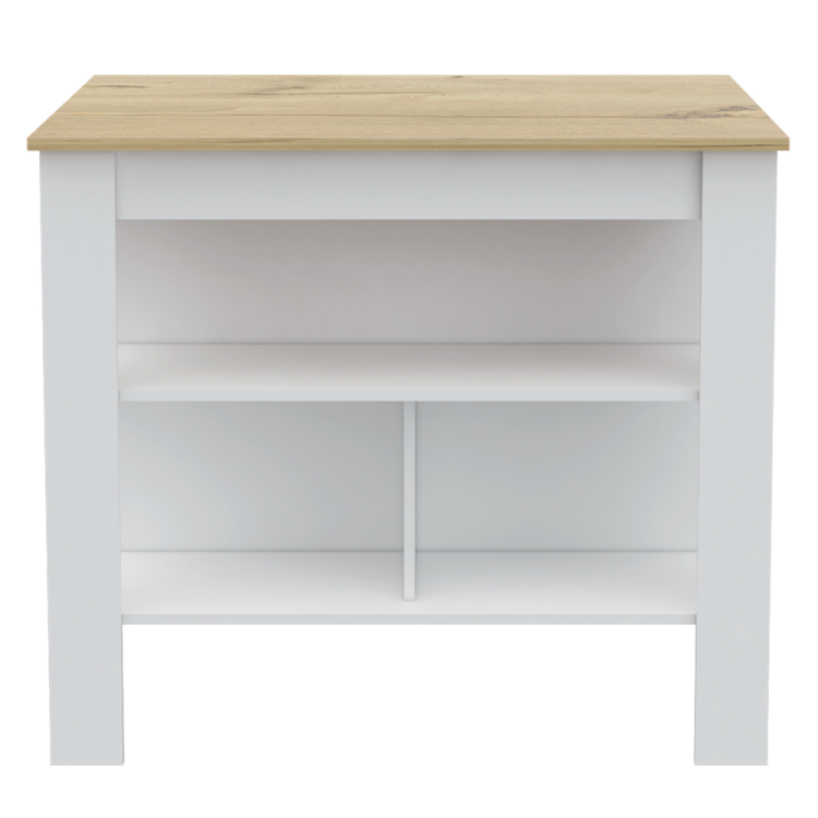 2 Piece Kitchen Set, Kitchen Island Pantry Cabinet , White Light Oak