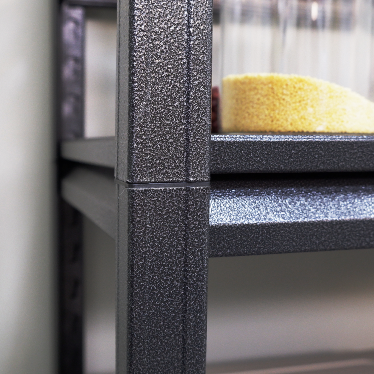 Storage Shelves 5 Tier Heavy Duty Metal Shelving Unit Adjustable Shelving Units And Storage Rack Kitchen Garage Shelf H72 * W35.4 * D15.7