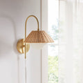 Rattan Weave Wall Sconce