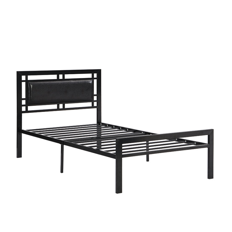 Twin Size Metal Bed Sturdy System Metal Bed Frame ,Modern Style And Comfort To Any Bedroom ,Black