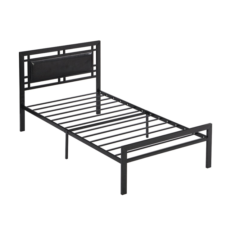 Twin Size Metal Bed Sturdy System Metal Bed Frame ,Modern Style And Comfort To Any Bedroom ,Black