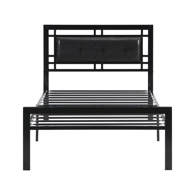 Twin Size Metal Bed Sturdy System Metal Bed Frame ,Modern Style And Comfort To Any Bedroom ,Black