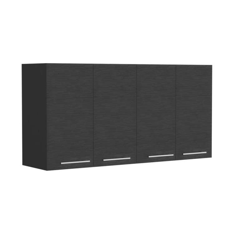 2 Piece Kitchen Set, Wall Cabinet Utility Sink Cabinet, Wenge And White