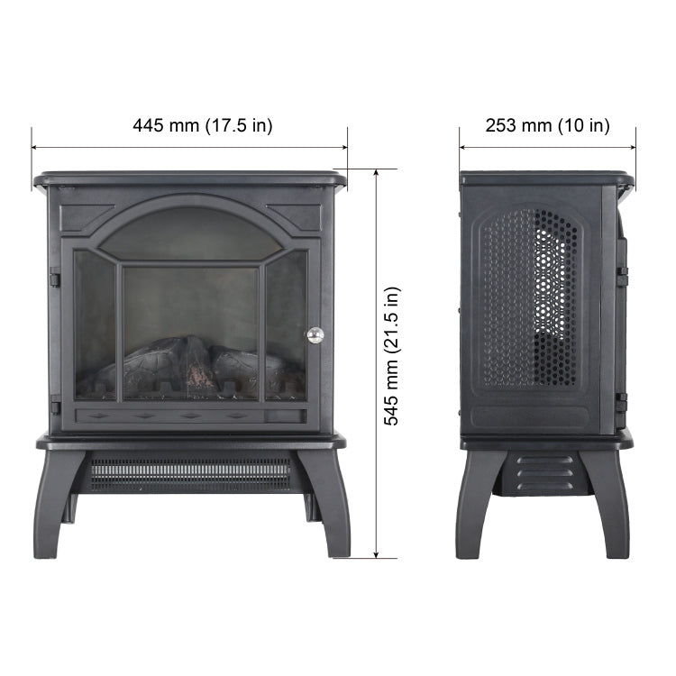 18 Inch 3D Flame Electric Infrared Quartz Fireplace Stove With Remote Control