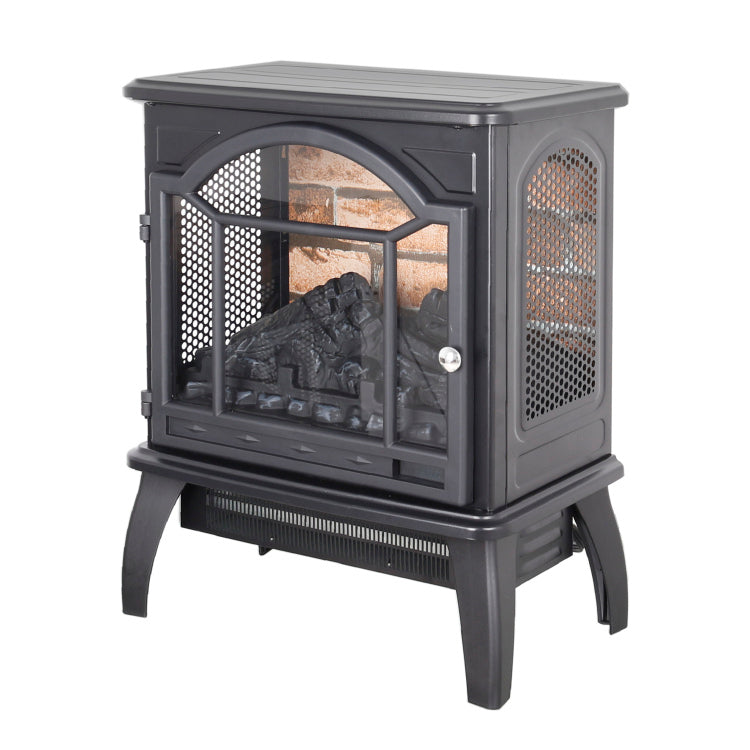 18 Inch 3D Flame Electric Infrared Quartz Fireplace Stove With Remote Control