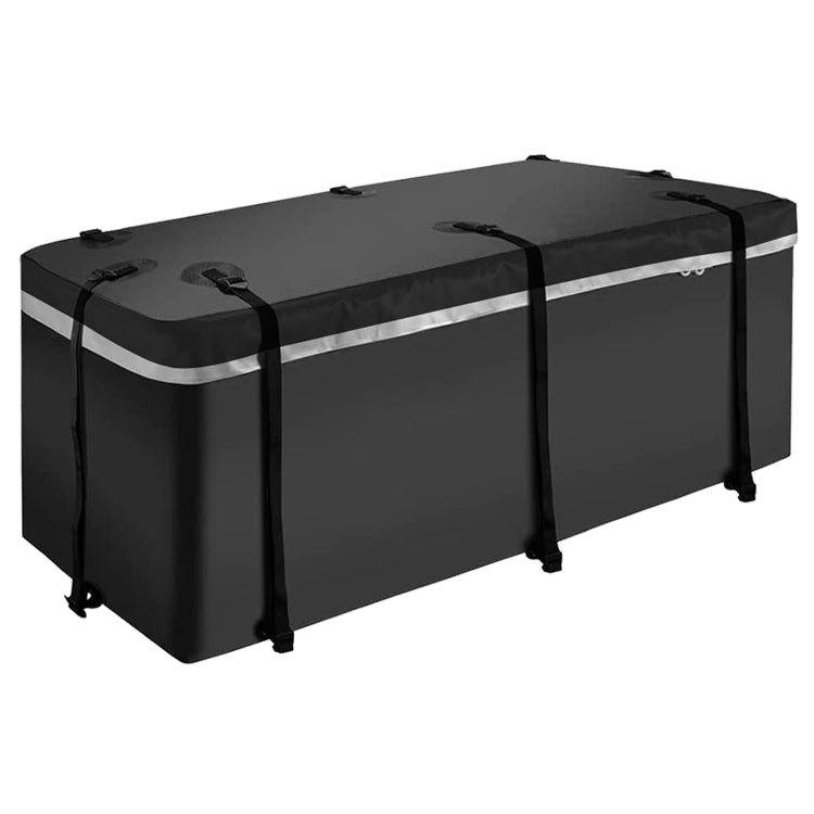 Hitch Mount Cargo Carrier Basket 60" X 21" X 6" Waterproof Cargo Bag 13 Cubic Feet 56" 20" 20" ,Hauling Weight Capacity Of 500 Lbs And A Folding Arm.With Hitch Stabilizer,Net And Straps