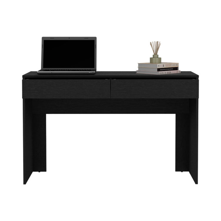Computer Desk Aberdeen, Two Drawers, Black Wengue Finish