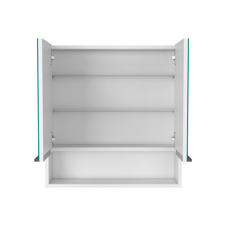 Medicine Cabinet With Mirror Lexington,Three Internal Shelves, White Finish