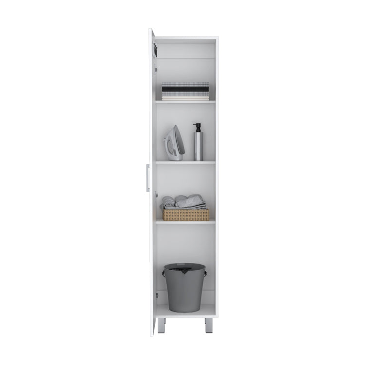Storage Cabinet Molekeede, Laundry, White Finish