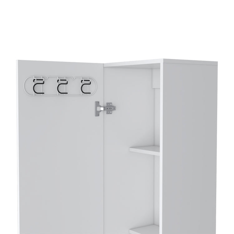 Storage Cabinet Molekeede, Laundry, White Finish