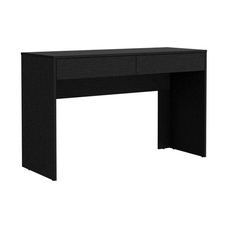 Computer Desk Aberdeen, Two Drawers, Black Wengue Finish