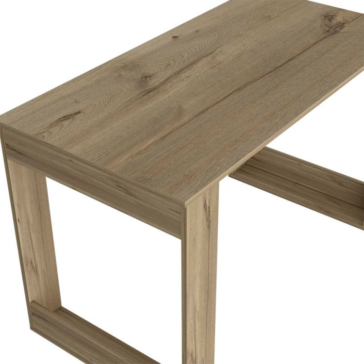 Computer Desk Albion With Ample Worksurface And Legs, Light Oak Finish