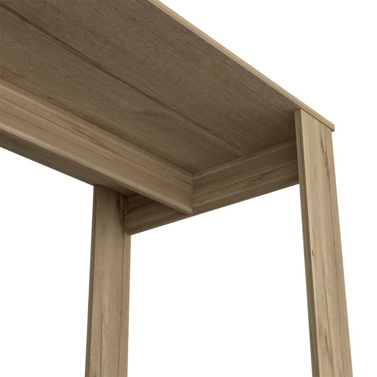 Computer Desk Albion With Ample Worksurface And Legs, Light Oak Finish