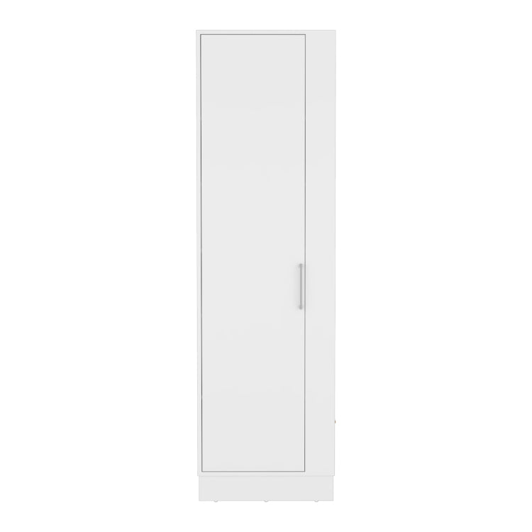 Storage Cabinet Manika, One Door And Shelves, White Finish