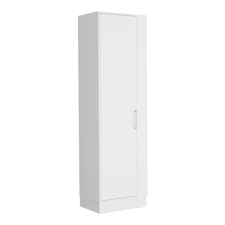 Storage Cabinet Manika, One Door And Shelves, White Finish