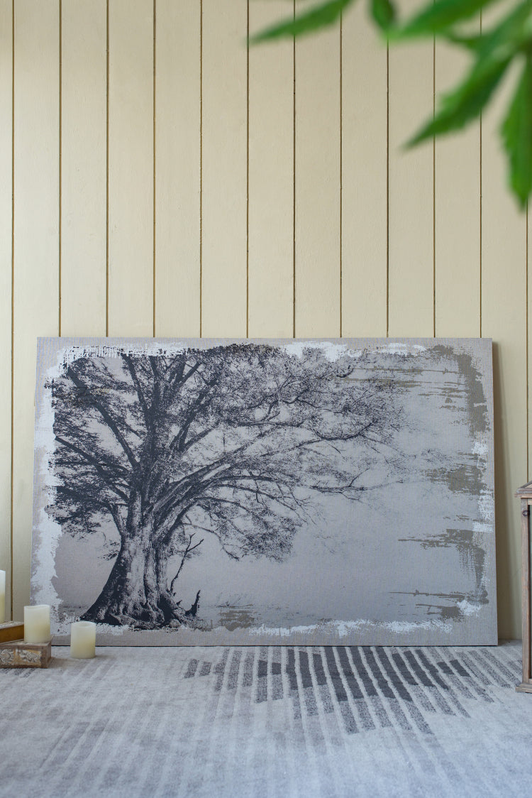 59" X 39" Large Arboreal Shelter Canvas Art Print, Traditional Style Floral Wall Art, Home Decor Accent Piece