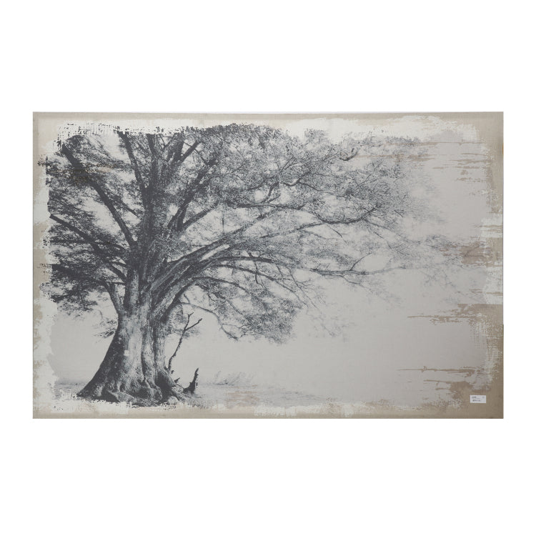 59" X 39" Large Arboreal Shelter Canvas Art Print, Traditional Style Floral Wall Art, Home Decor Accent Piece