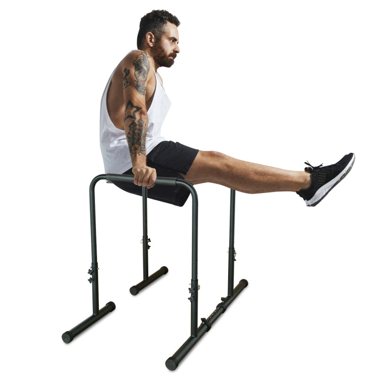 Power Tower Dip Station Pull Up Bar Stand Adjustable Height Heavy Duty Multi Function Fitness Training Equipment