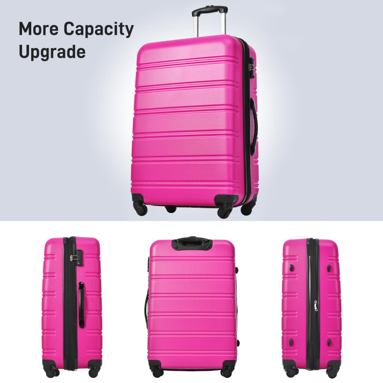 Hardshell Luggage Sets 2Pcs Bag Spinner Suitcase With Tsa Lock Lightweight