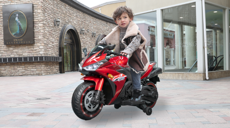 Kids Motorcycle 12 V Motorcycle For Kids 3 8 Years Boys Girls,Kids Motorcycle Ride On Toy With Training Wheels Manual Throttle Drive By Hand Lighting Wheels