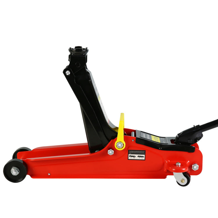 2 Ton Low Profile Floor Jack, 3T Jack Stand Tire Repair Kit L Wrench Heavy Duty Steel Racing Floor Jack With Single Piston Quick Lift Pump, Floor Jack Lifting Range 3.3" 15.2"