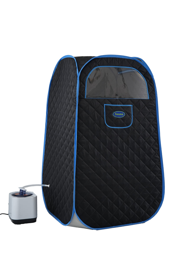 Portable Folding Full Size Steam Sauna With 1000W&2.2L Steam Generator. Personal Sauna Tent For Relaxation & Spa At Home. Fast Heating. Folding Steel Rim, It'S Easy To Install, With Fcc
