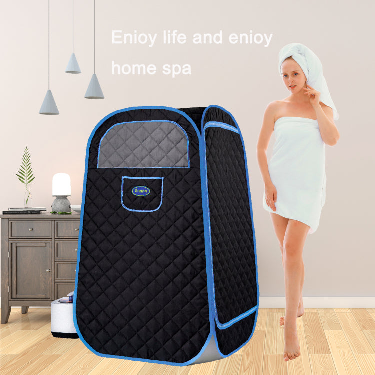 Portable Folding Full Size Steam Sauna With 1000W&2.2L Steam Generator. Personal Sauna Tent For Relaxation & Spa At Home. Fast Heating. Folding Steel Rim, It'S Easy To Install, With Fcc