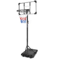 Basketball Goal Portable Basketball Hoop Indoor Outdoor Basketball Stand 5.6 7Ft Adjustable 28In Backboard With Wheels
