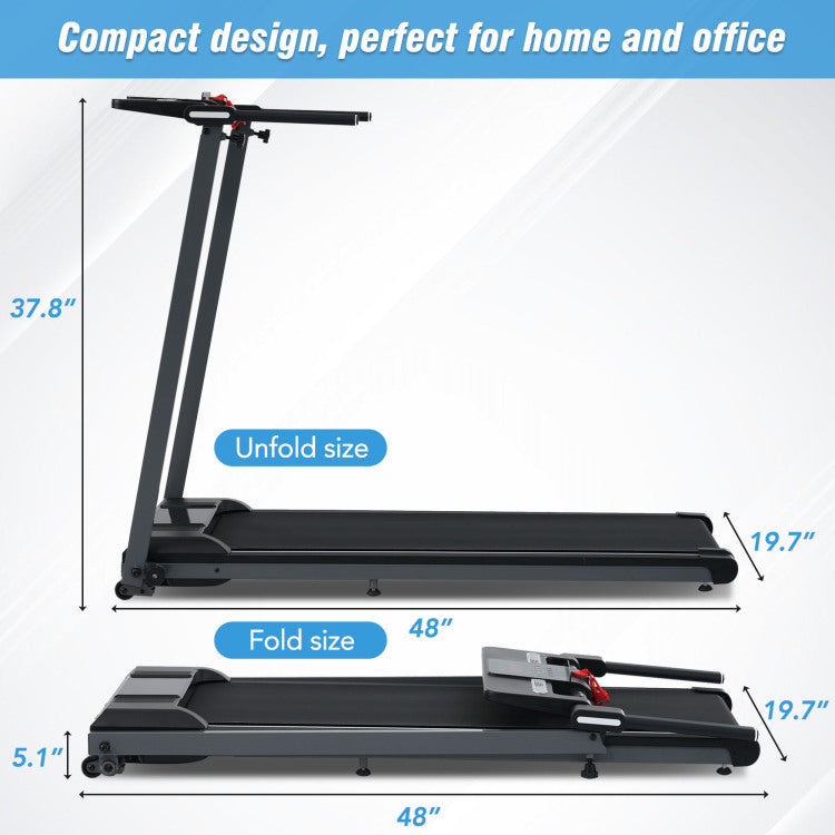Folding Treadmills Walking Pad Treadmill For Home Office 2.5Hp Walking Treadmill With Incline 0.5 7.5Mph 265Lbs Capacity Treadmill For Walking Running