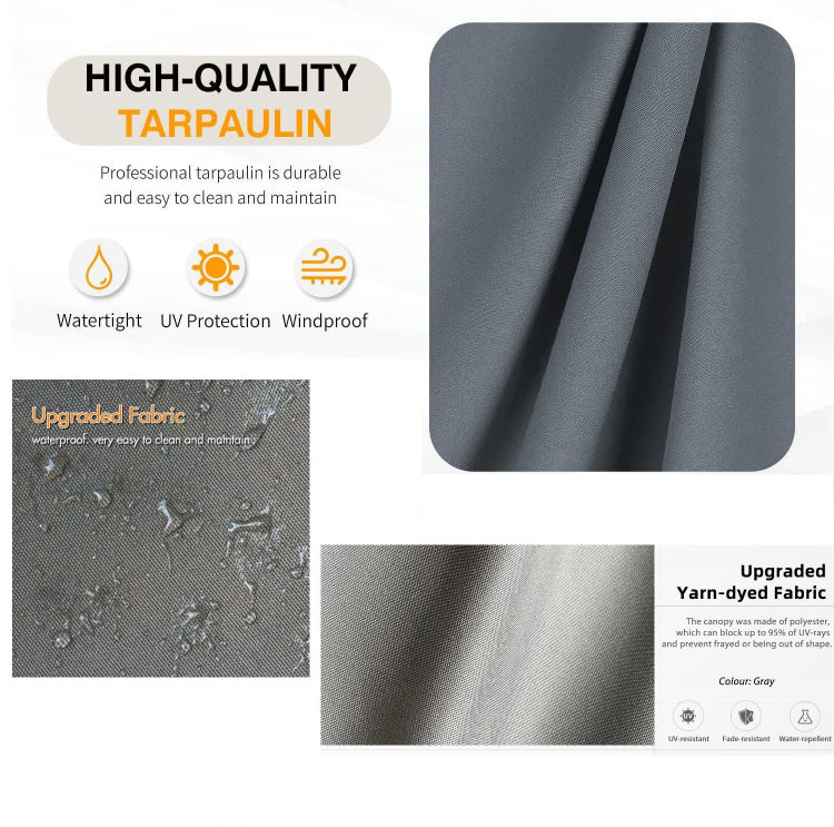 Replacement Canopy Top Cover Fabric For 13 X 10 Ft Outdoor Patio Retractable Pergola Sun Shelter Canopy