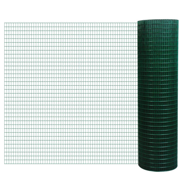 Pawhut 98' L X 35.5" H Hardware Cloth, 1 2 X 1 Inch Wire Mesh Fence Netting Roll For Aviary, Chicken Coop, Rabbit Hutch, Animal, Garden Protection