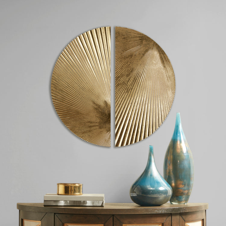 Half Moon 2 Piece Metal Wall Decor Set