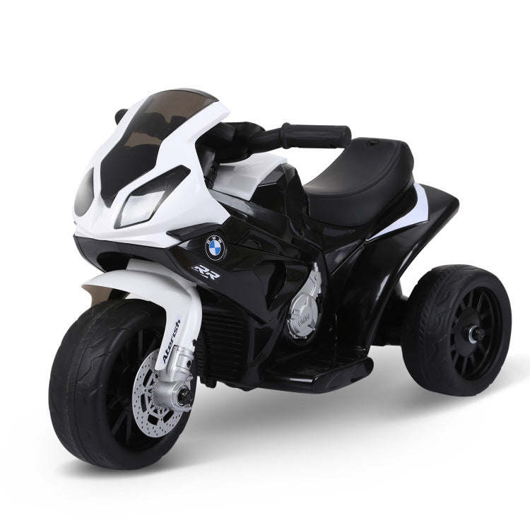 6V Kids Motorcycle Licensed Bmw, Toddler Motorcycle With Headlight, Music, 3 Wheeled Electric Motorcycle For Kids, Gift For Boys & Girls, Black