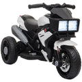 6V Kids Motorcycle Ride On Toy For Toddlers And Up To 5 Years Old, High Traction Battery Operated Ride On Vehicle, Mini Motorbike For Kids, White