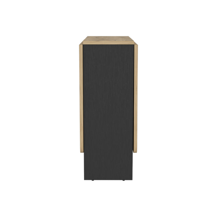 Folding Dining Table Evart, Living Room, Black Macadamia